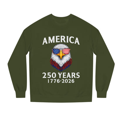 America 250 Years Sweatshirt — 1776–2026 Patriotic Eagle Crewneck