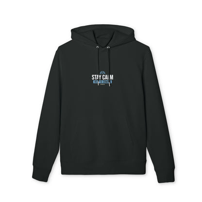 Stay Calm Hoodie — "Help Is Coming" Relief Graphic Pullover