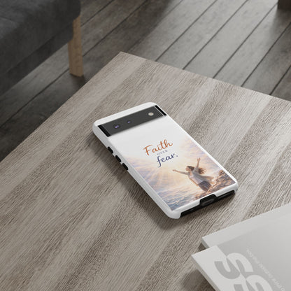 Faith Over Fear Phone Case — Inspirational Christian iPhone Cover