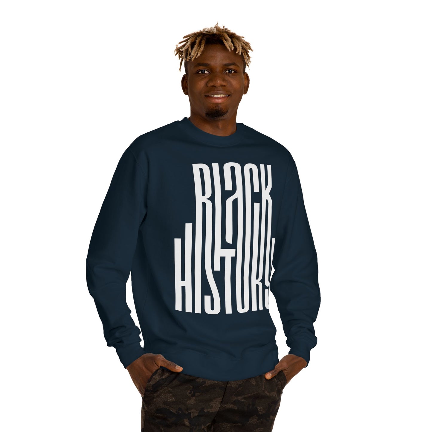 Black History Sweatshirt — Bold Retro Typography Crewneck