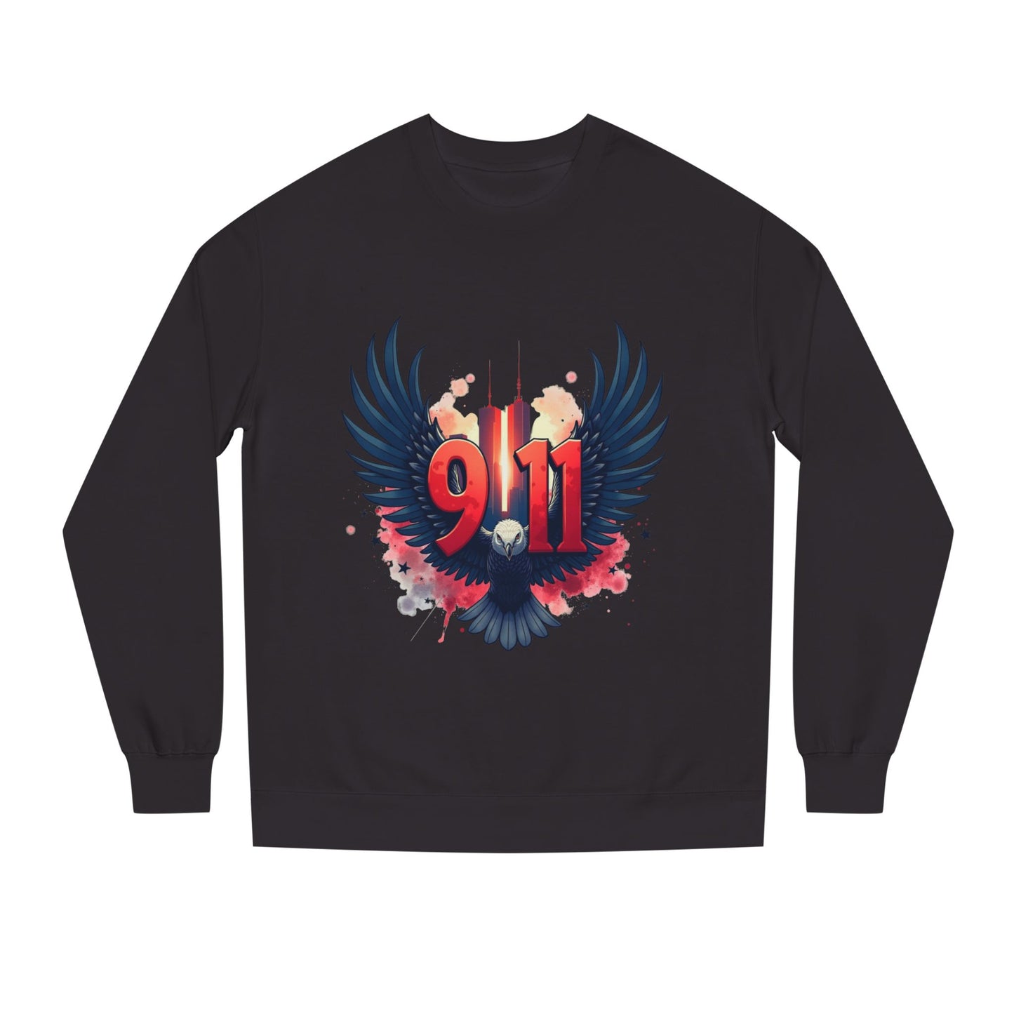 9/11 Memorial Sweatshirt – Eagle Wings Tribute Crewneck