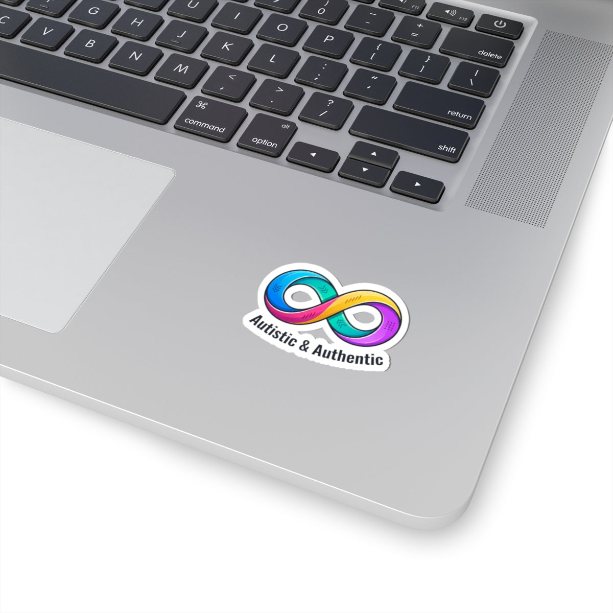 Autistic & Authentic Kiss-Cut Stickers | neurodiversity, autistic pride