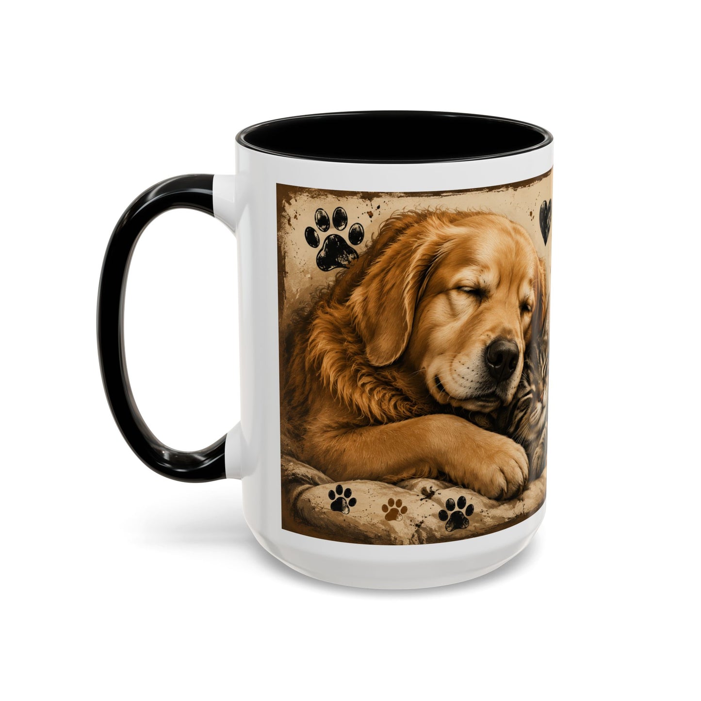Coffee Mug – "A House Is Not A Home Without Paws" Pet Lover Accent Mug