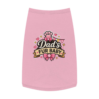 Dad's Fur Baby Pet Tank Top — Cute Paw Print Dog Shirt for Father's Day