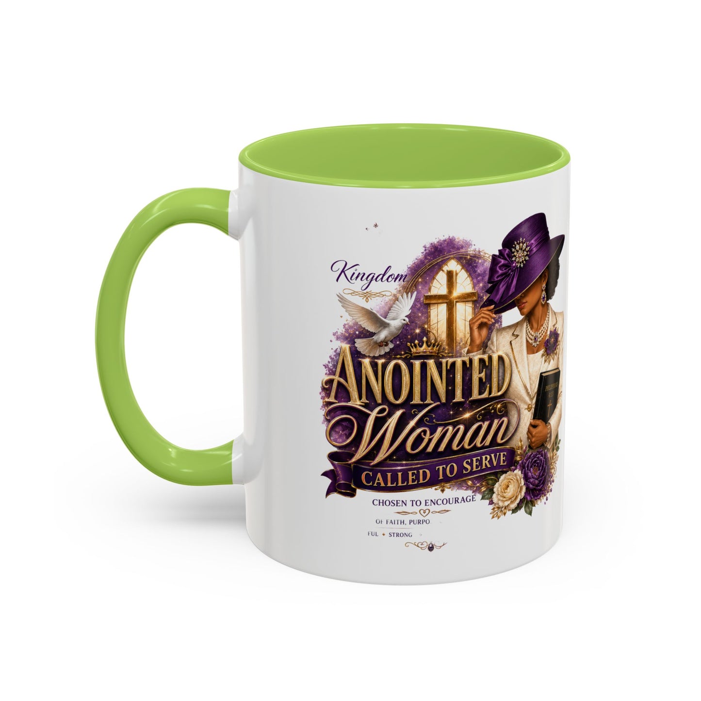 Anointed Woman Coffee Mug — Faithful, Called to Serve Accent Mug (11/15oz)