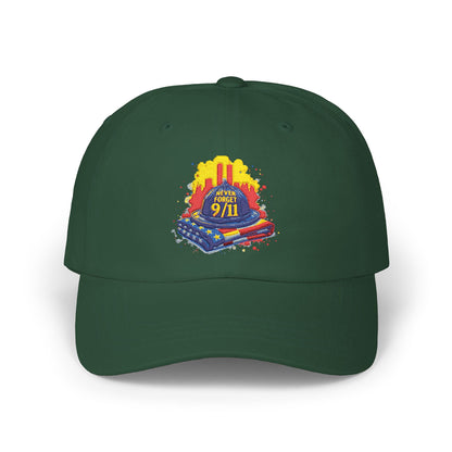 Dad Cap – 9/11 Tribute Firefighter Helmet & American Flag Embroidered Hat