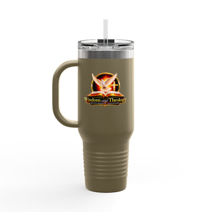 40oz Insulated Travel Mug – Wisdom & Theology Logo Stainless Steel Tumbler