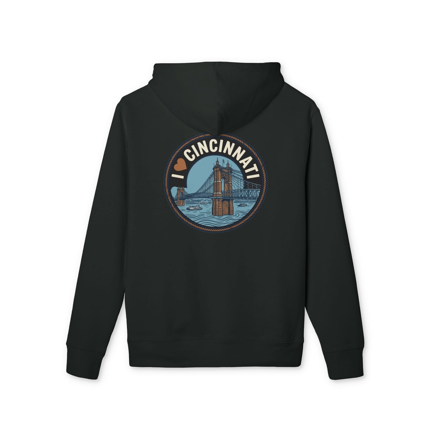 Cincinnati Skyline Hoodie — I  Cincinnati Bridge Graphic