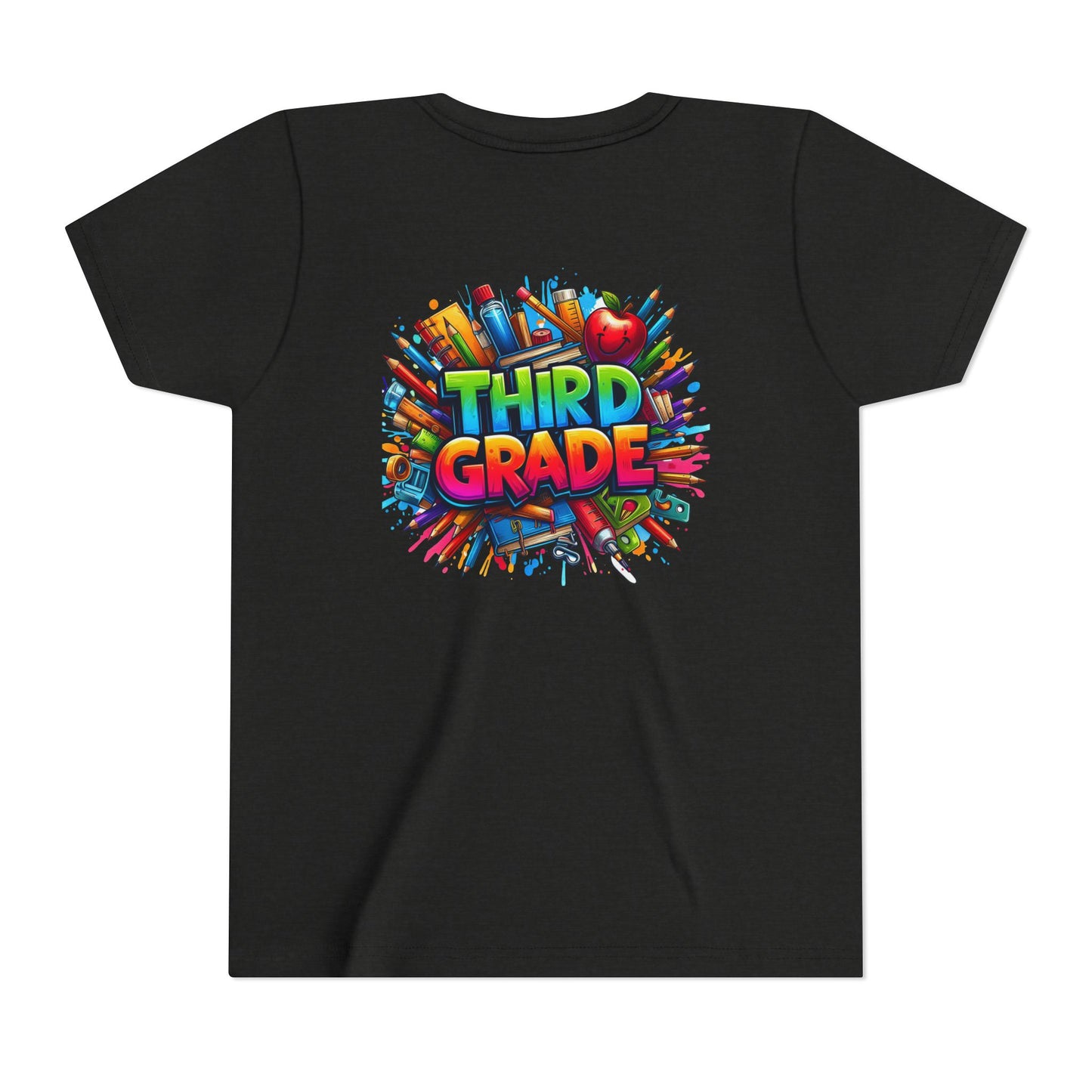 Third Grade Kids' T-Shirt – Colorful School Supplies Back-to-School Tee
