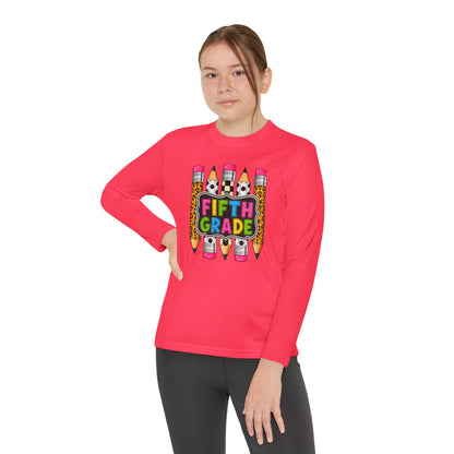 Fifth Grade Pencil Graphic Youth Long Sleeve Tee