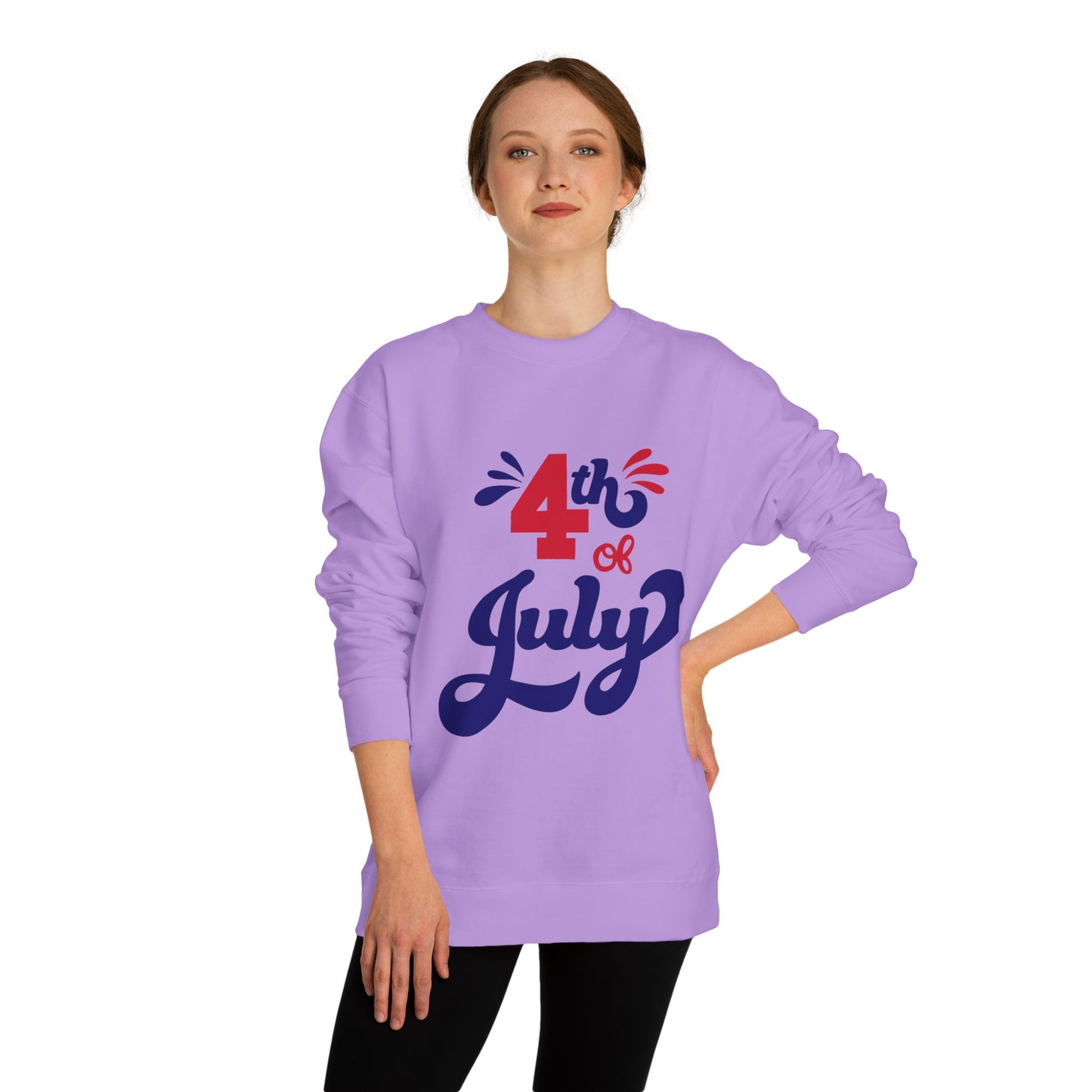 4th of July Crewneck Sweatshirt — Patriotic Independence Day Pullover