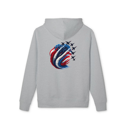 American Flag Jet Formation Hoodie — Patriotic Airshow Pullover