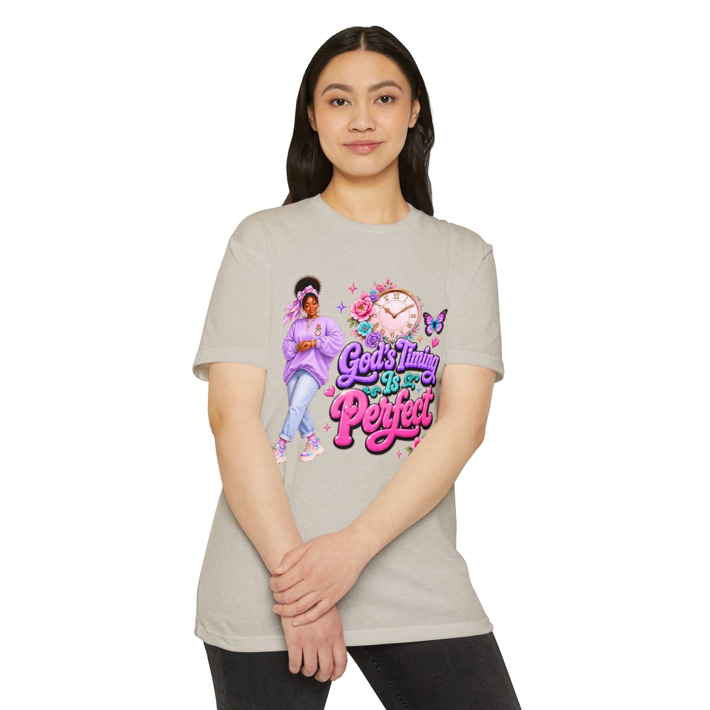 God's Timing Is Perfect T-Shirt — Faith-Inspired Inspirational Tee