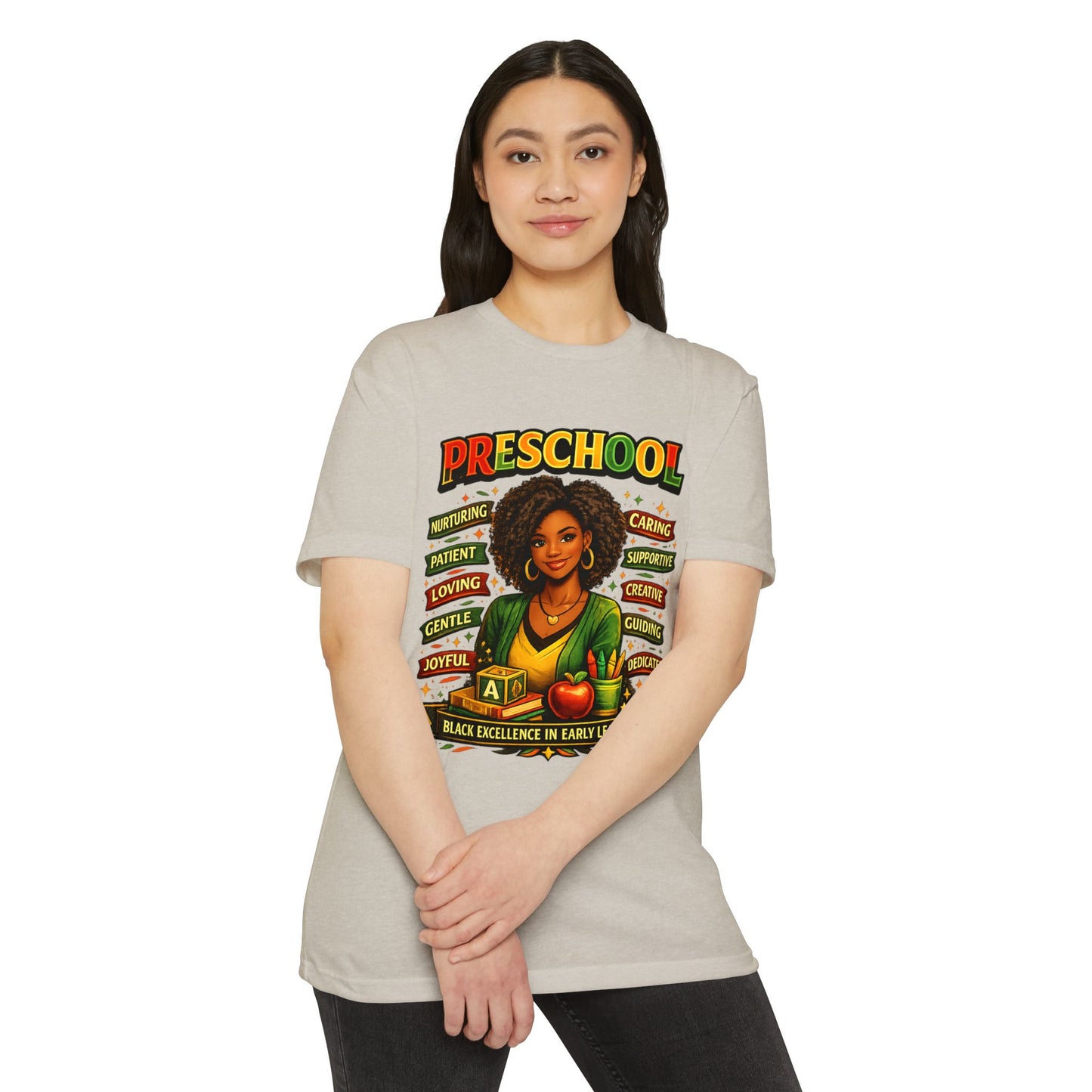 Preschool Teacher T-Shirt – "Black Excellence in Early Learning" Graphic Tee