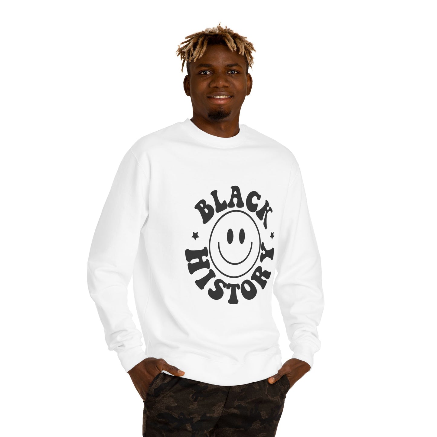 Black History Smiley Crewneck Sweatshirt