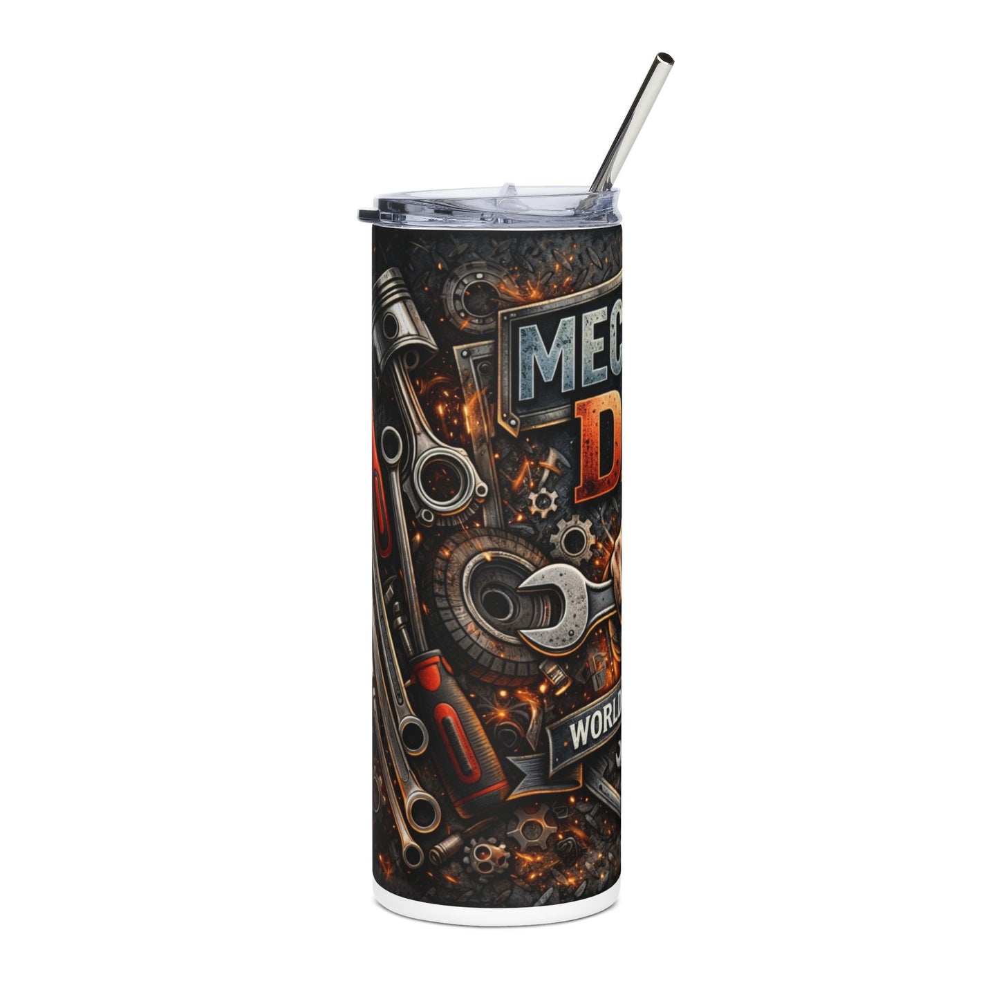 Mechanic Dad 20oz Stainless Steel Tumbler – World's Best Fixer Travel Cup