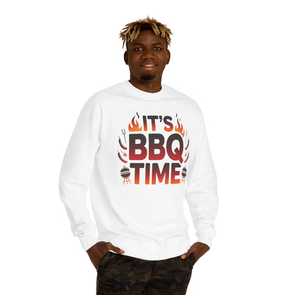 BBQ Time Sweatshirt — Grilling Graphic Crewneck for Grill Masters & Summer Cookouts