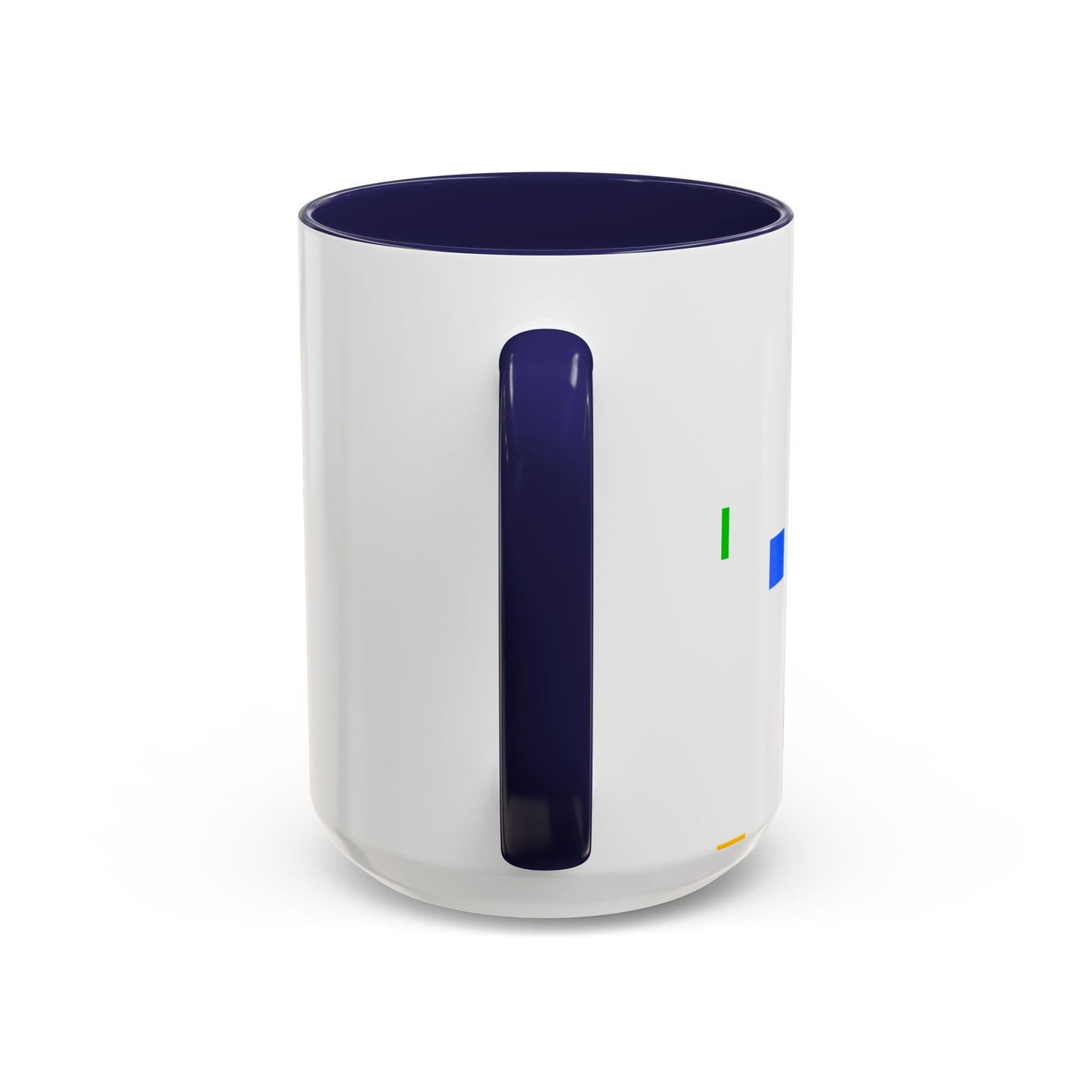Accent Coffee Mug — 'Different Not Less' Pride-Inclusive Color Block Design (11/15oz)