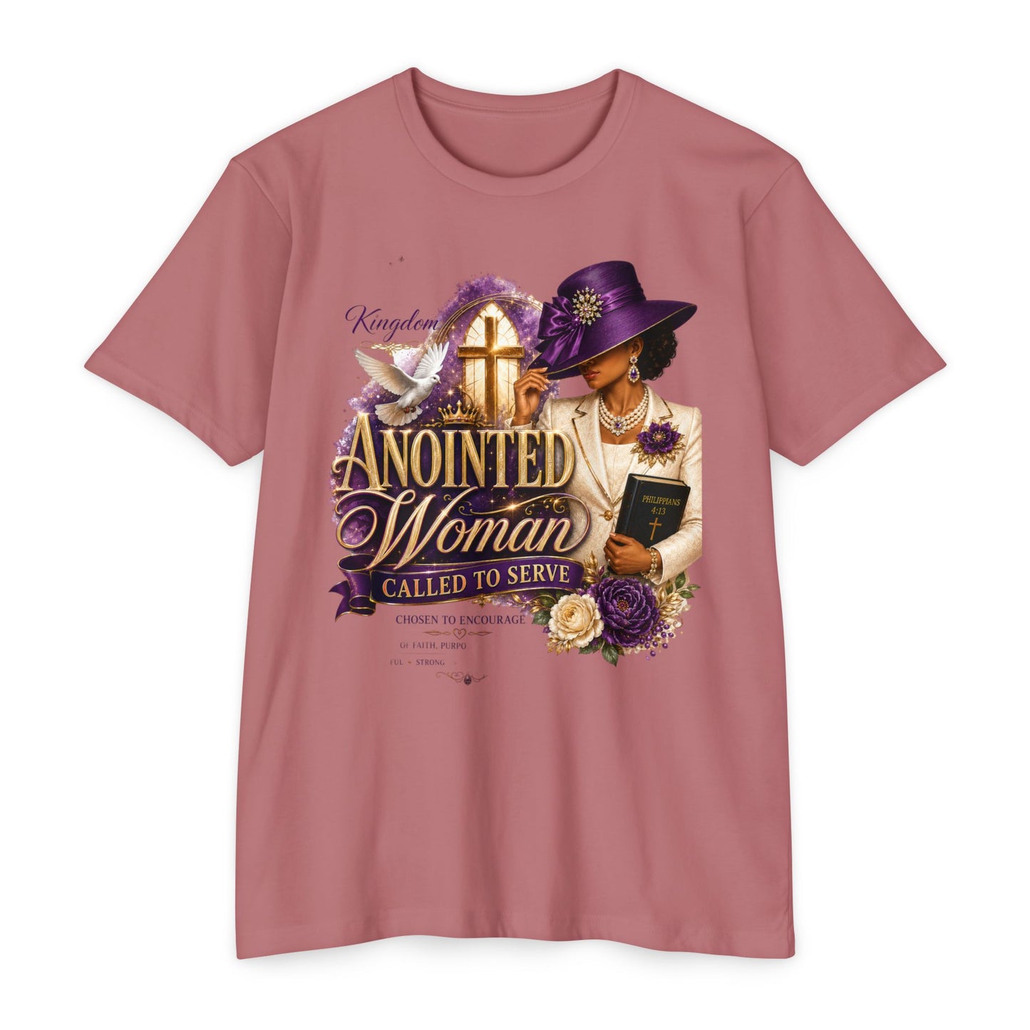 Anointed Woman T-Shirt — "Called to Serve" Christian Faith Tee