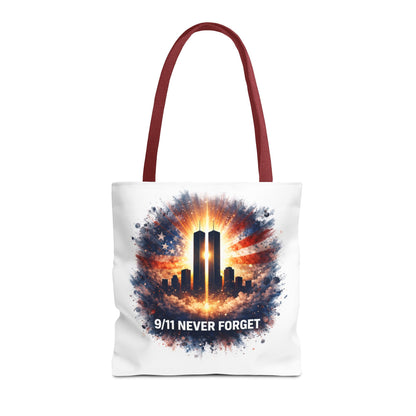 9/11 Never Forget Memorial Tote Bag — Twin Towers Tribute Tote