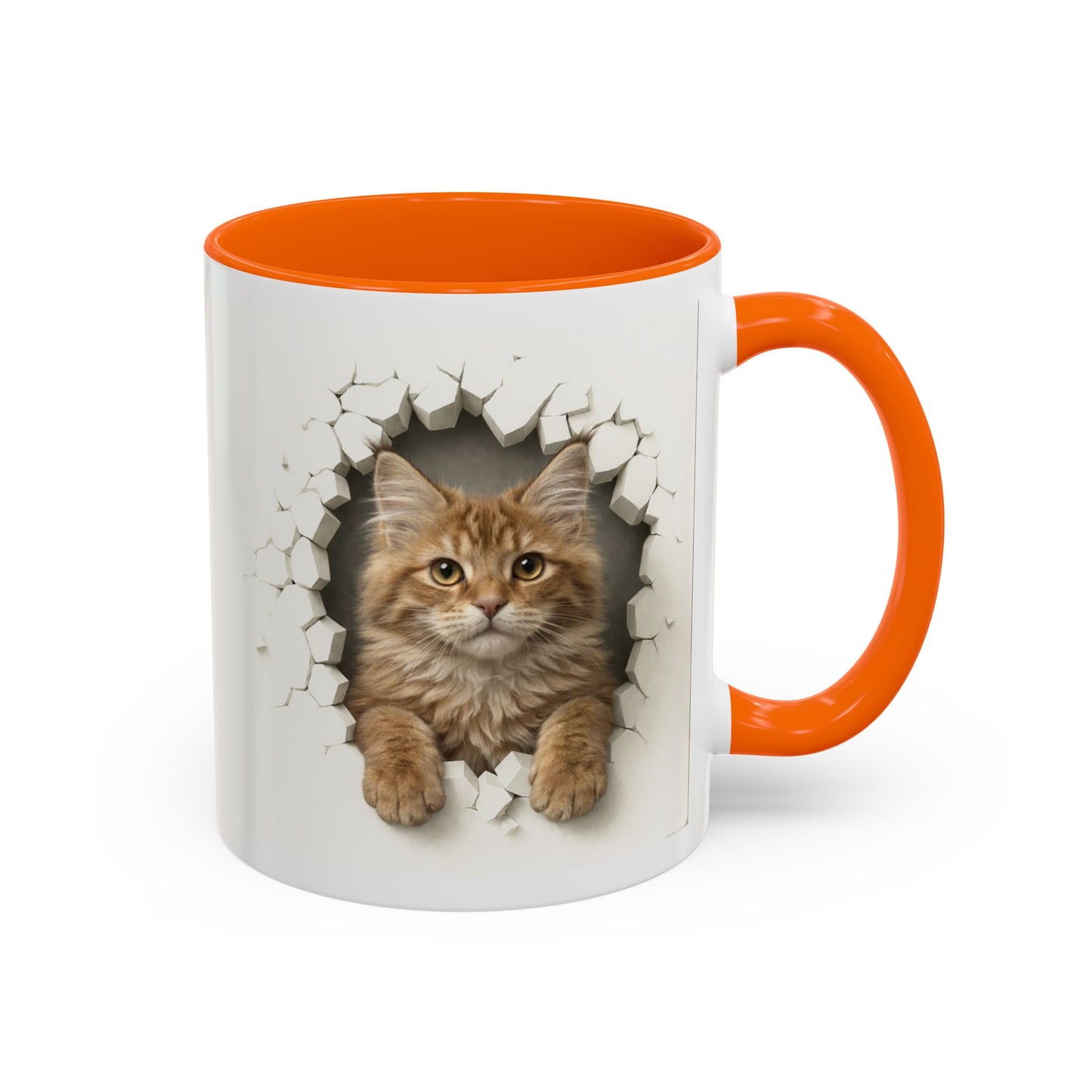 Cat Peek-Through Accent Coffee Mug (11/15oz)
