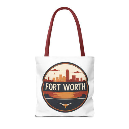 Fort Worth Skyline Tote Bag — Vintage Texas Cityscape Tote