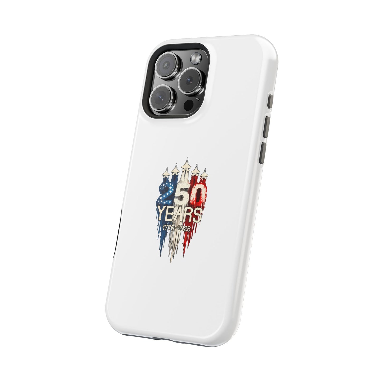50 Years Patriotic iPhone Case — American Flag Anniversary Magnetic Impact-Resistant Case