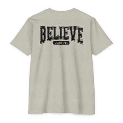 Believe John 14:1 T-Shirt — Faith-Inspired Biblical Tee