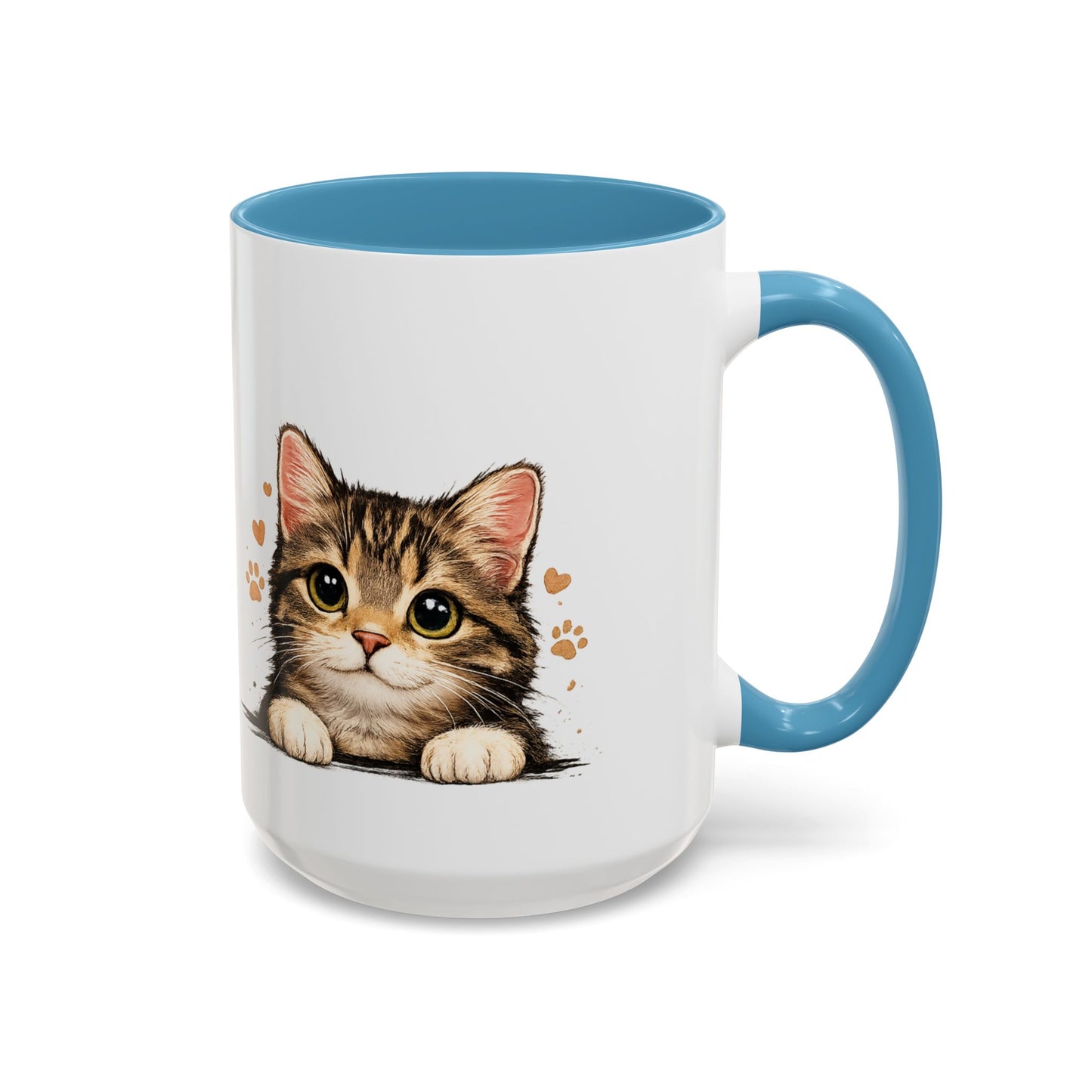Cat Mug — "Crazy Cat Lady" Cute Kitten Accent Coffee Mug (11/15 oz)