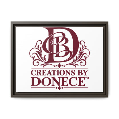 Framed Matte Canvas — Creations By Donece Logo Wall Art