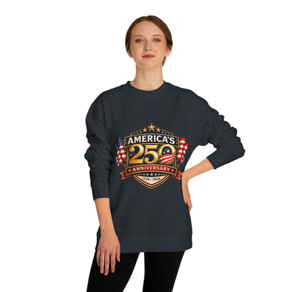 America's 25th Anniversary Sweatshirt — Patriotic USA Flag Crewneck (1776–2026)