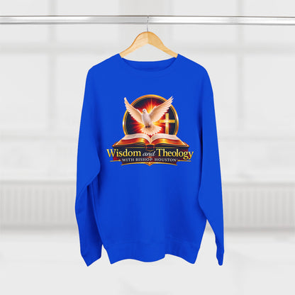 Wisdom & Theology Sweatshirt — Dove, Bible & Cross Christian Crewneck