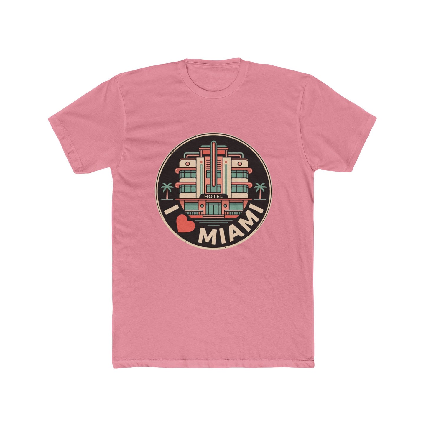 Miami Art Deco T‑Shirt — I  Miami Retro Travel Tee