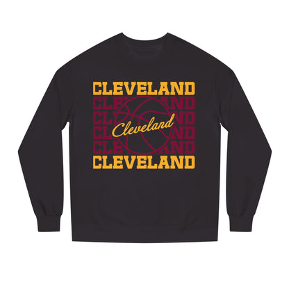 Cleveland Basketball Crewneck Sweatshirt – Retro Script Hoop Design