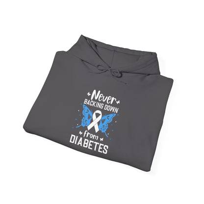 "Never Backing Down from Diabetes"  Hoodie