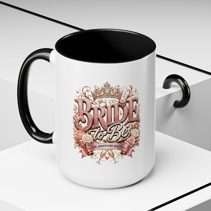 Bride to Be Coffee Mug — Floral Bridal Accent Mug (11/15oz)