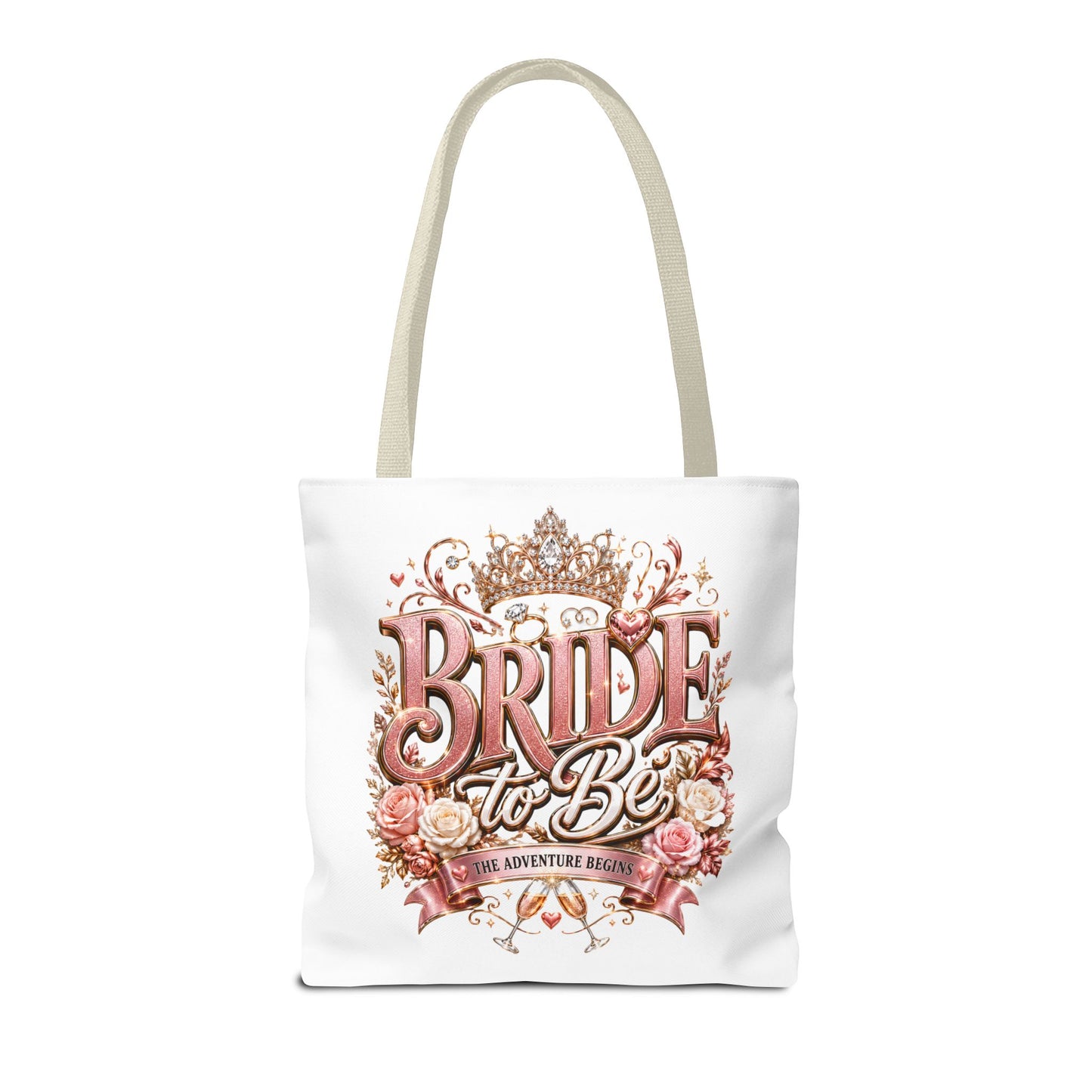 Bride-to-Be Floral Tote Bag - Bachelorette Gift & Bridal Shower Accessory