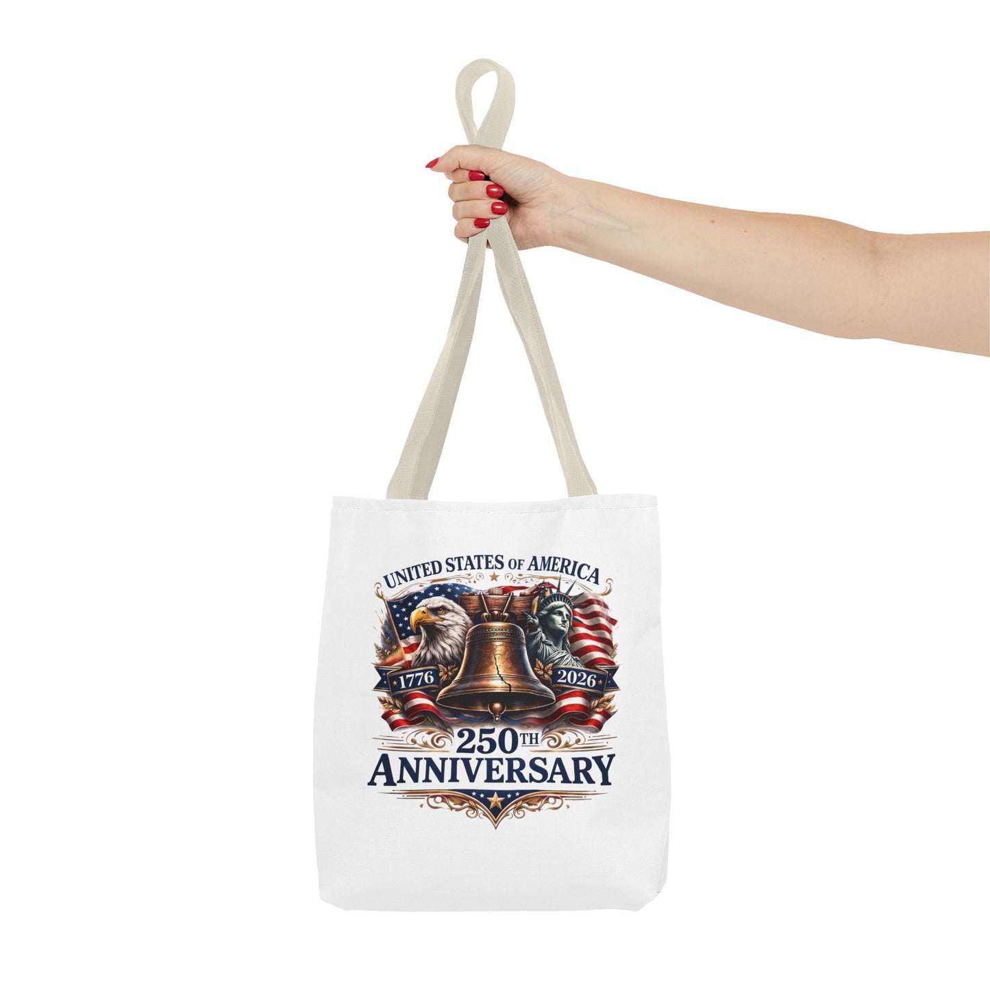 Anniversary Tote Bag — "United States of America 250th Anniversary" Liberty Bell Design
