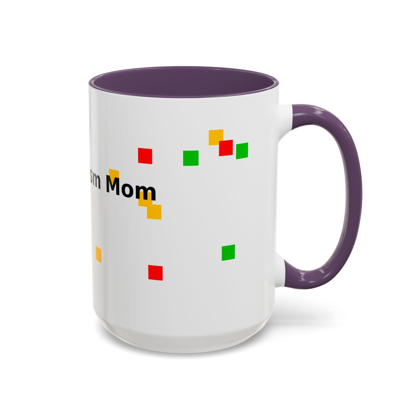 Autism Proud Mom Accent Coffee Mug – 11/15oz Color Accent