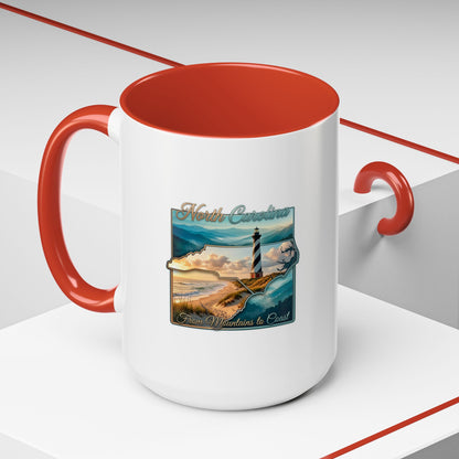 Coastal Lighthouse Coffee Mug – From Mountains to Coast Accent Mug