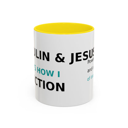 Christian Diabetes Coffee Mug – "Powered by Faith and a Little Bit of Insulin" Accent Mug (11/15oz)