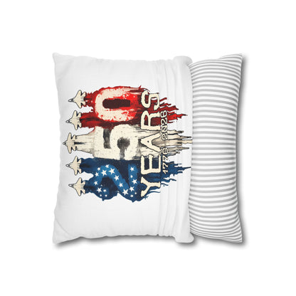 25th Anniversary Patriotic Pillowcase — "25 Years 1776–2026"