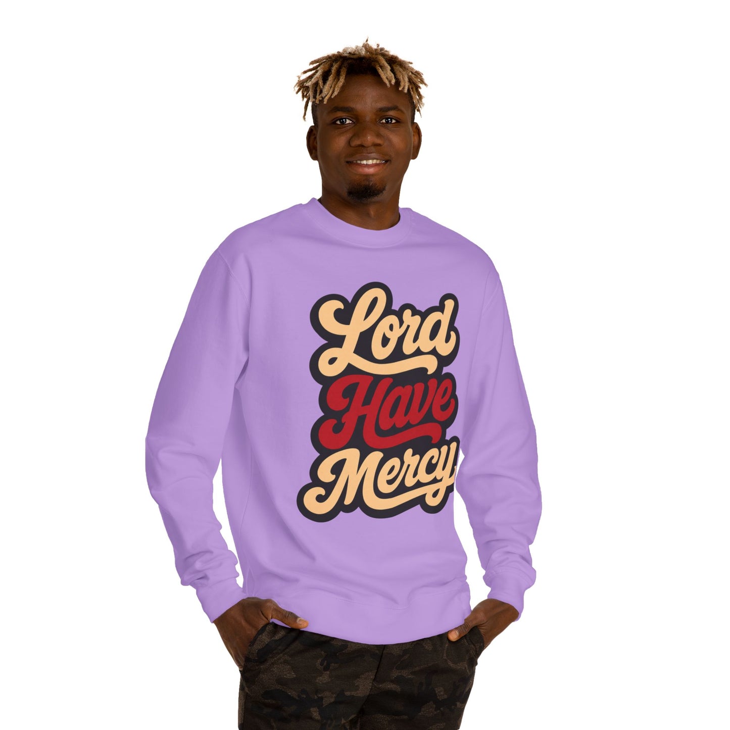 Lord Have Mercy Sweatshirt — Retro Script Graphic Crewneck