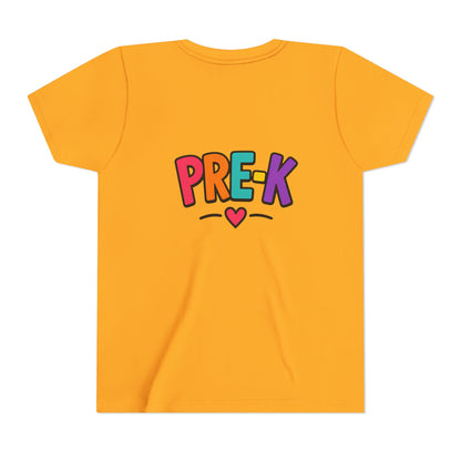 Pre-K Kids Tee — Colorful Heart Preschool Shirt for Boys & Girls