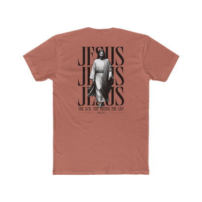 Jesus Typography Graphic Tee — "The Way The Truth The Life" Christian T‑Shirt