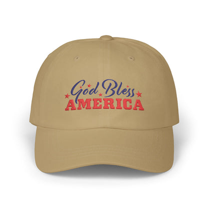 God Bless America Dad Cap — Patriotic Baseball Hat