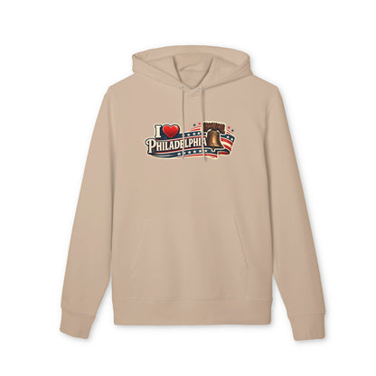 I  Philadelphia Hoodie — Vintage Liberty Bell & American Flag Sweatshirt