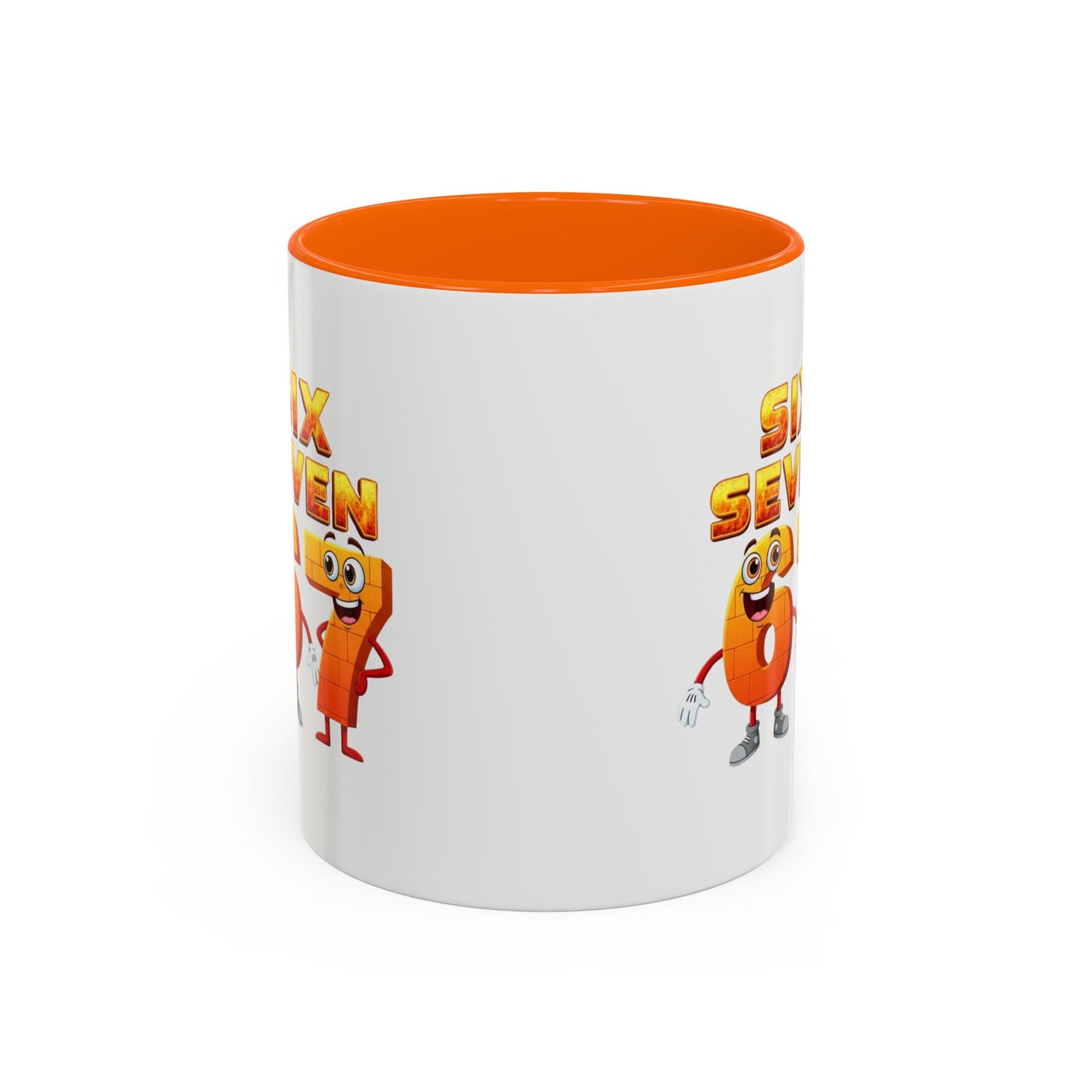 Six Seven Cartoon Number Coffee Mug - Fun Math Teacher Gift (11/15oz)