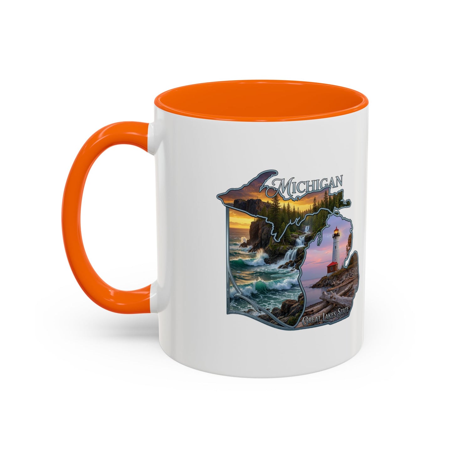Michigan Lighthouse Coffee Mug — Scenic Great Lakes Accent Mug (11/15oz)