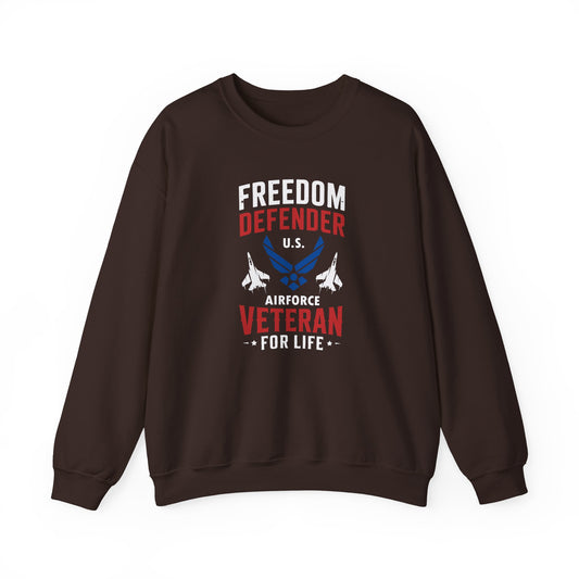 Freedom Defender U.S. Airforce Life Veteran  Sweatshirt
